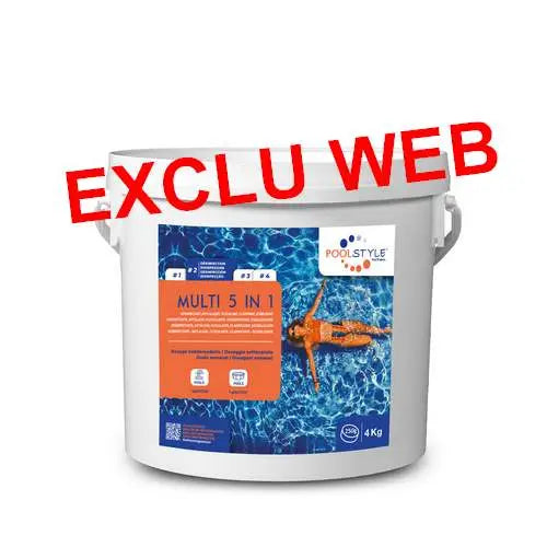 CHLORE MULTI 5 EN 1 SCEAU 4 KG - Ferte Piscines : Pisciniste Aube - Troyes Aube