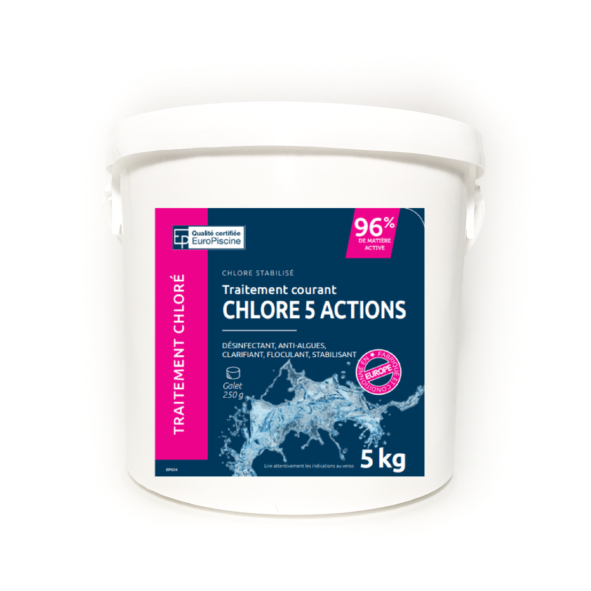 CHLORE 5 ACTIONS - 5 kg