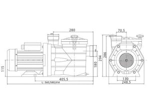 Pompe de filtration MJB 2,50 Cv